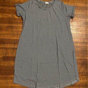 Cotton On Black and White Striped Dress
